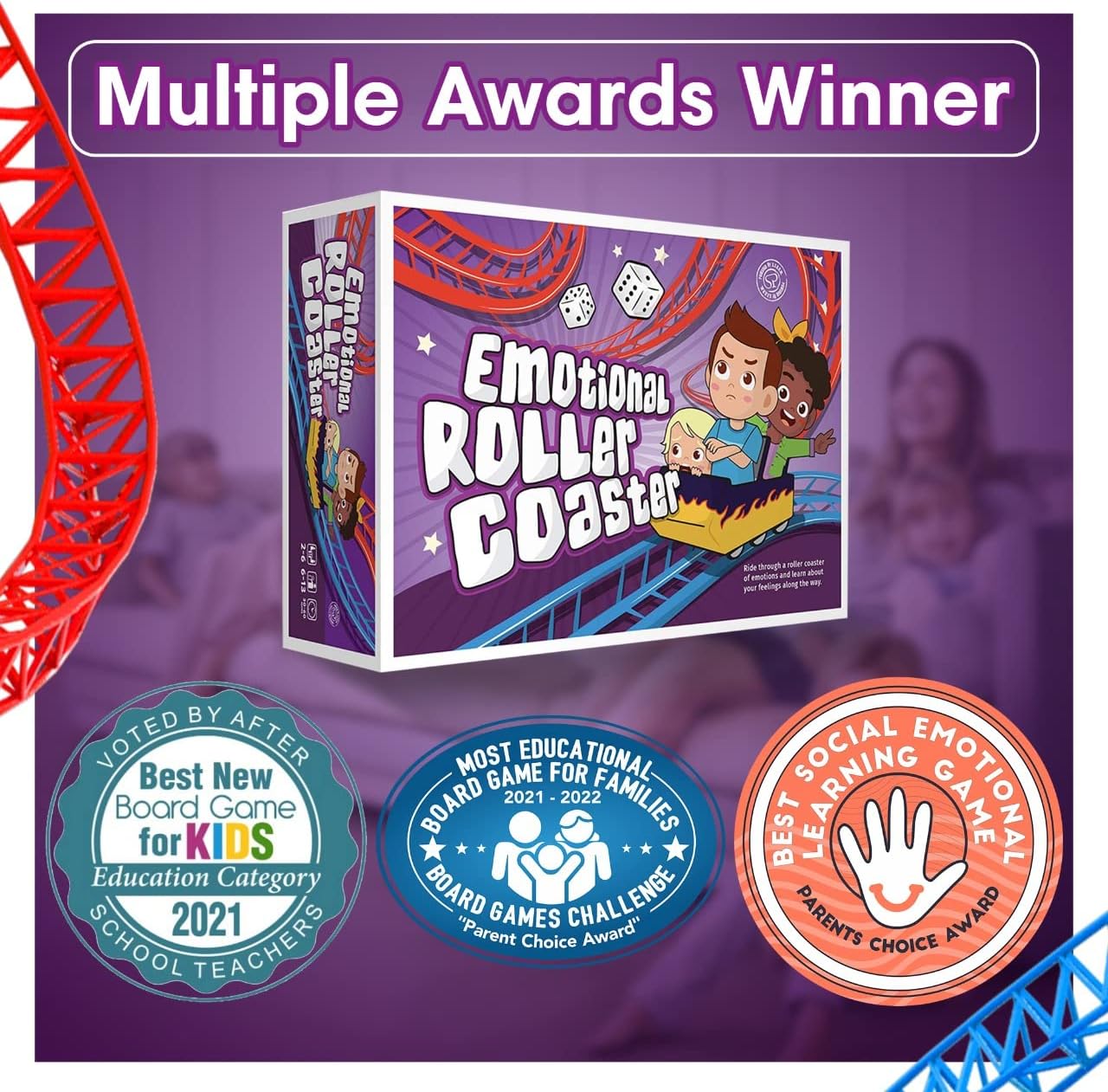 Emotional Rollercoaster Board Game Components