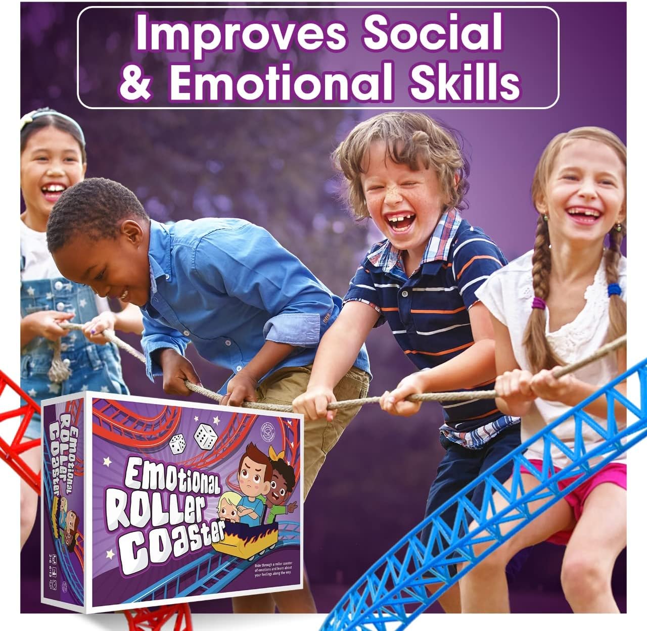 Emotional Rollercoaster Game Cards and Board